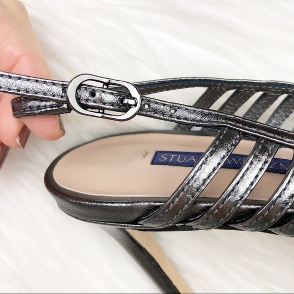 New Stuart Weitzman Olive Cage Slingback Sandals - Picture 7 of 16